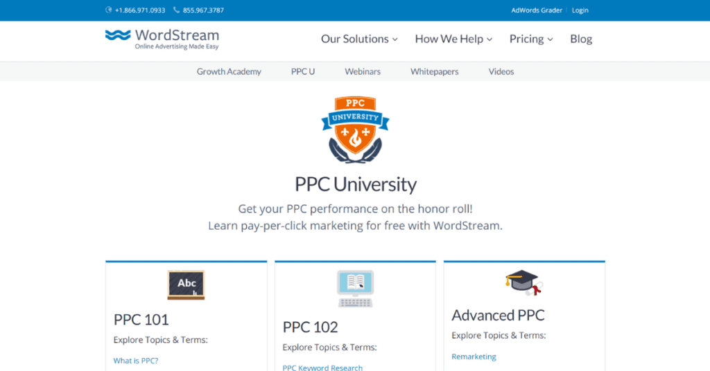 ppc university wordstream online course